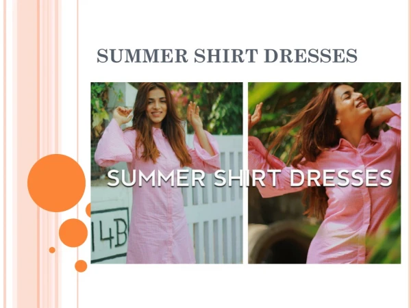 Summer Shirt Dresses For Women