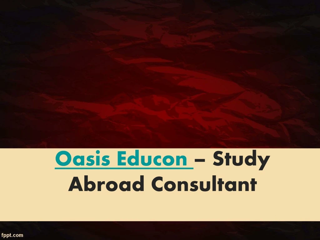 oasis educon study abroad consultant