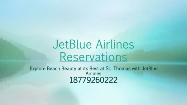 Explore Beach Beauty at its Best at St. Thomas with JetBlue Airlines