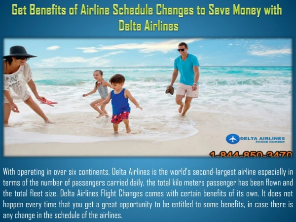 Get Benefits of Airline Schedule Changes to Save Money with Delta Airlines