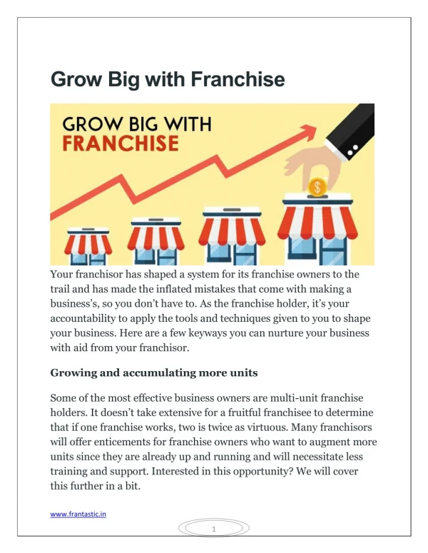 Grow Big with Franchise