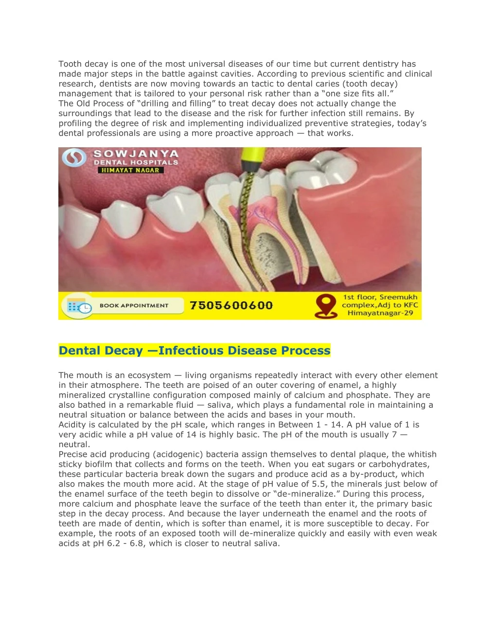 tooth decay is one of the most universal diseases