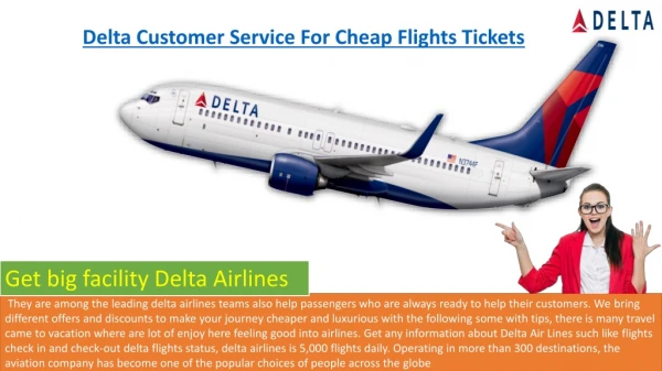 Delta Customer Service For Book Tickets