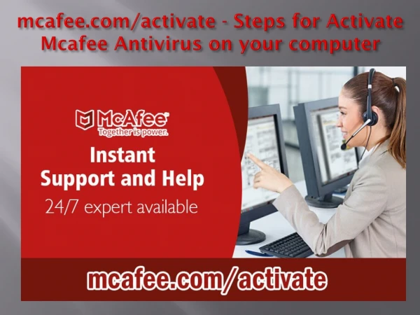 mcafee.com/activate -Steps for Activate Mcafee Antivirus on your computer