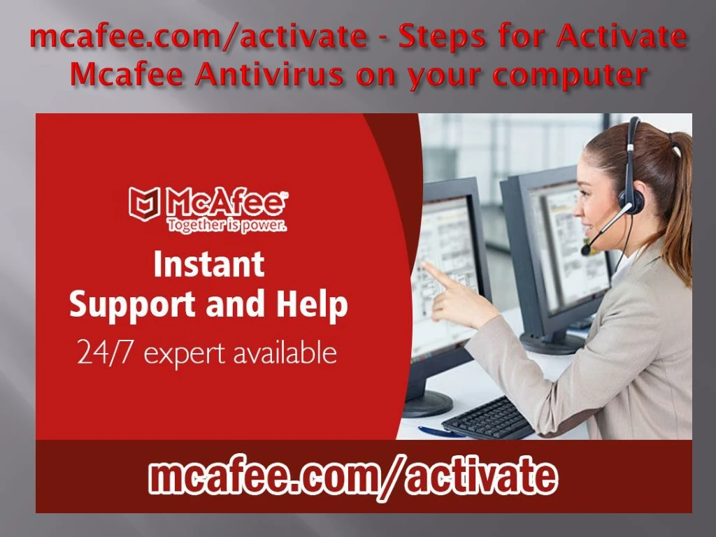 mcafee com activate steps for activate mcafee antivirus on your computer