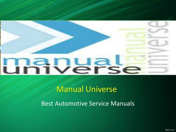 Automotive Service Manuals