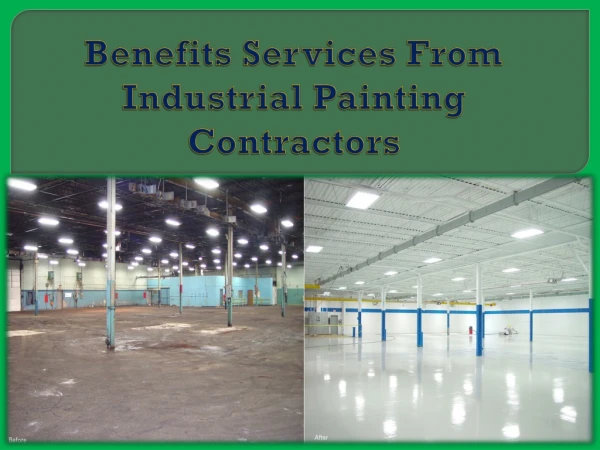 Benefits Services From Industrial Painting Contractors