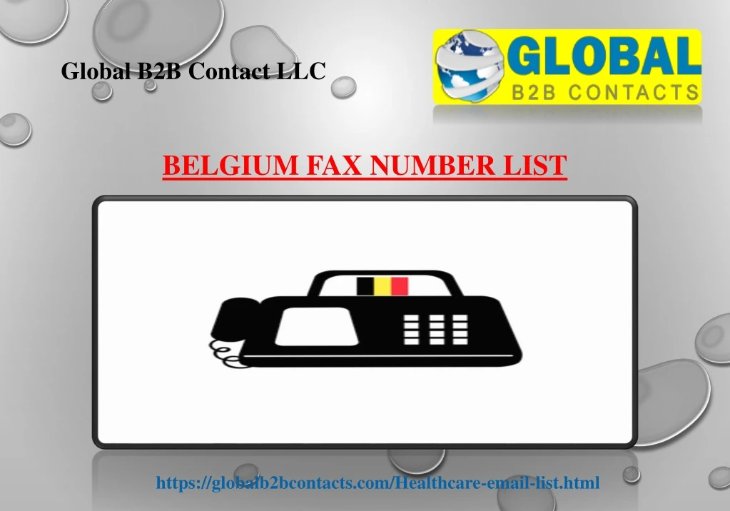 belgium fax number list