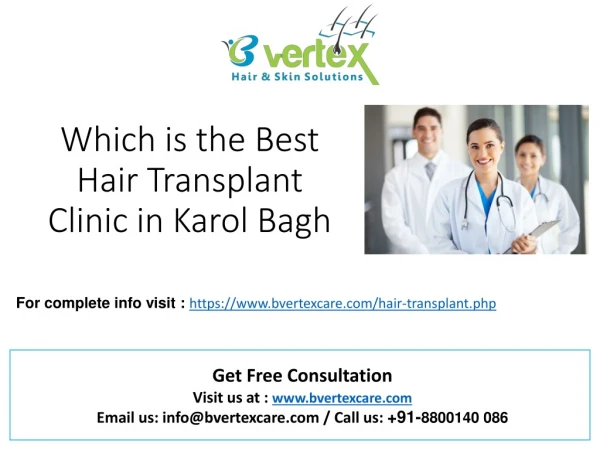 best hair transplant clinic in Karol Bagh