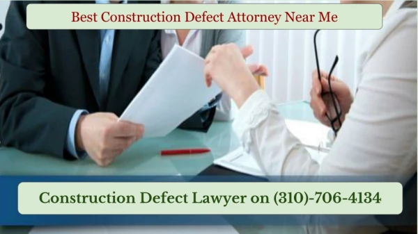 Residential Construction Defect Attorney
