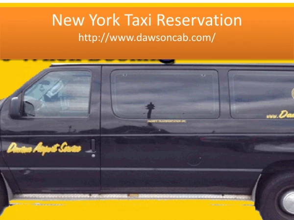 New York Taxi Reservation