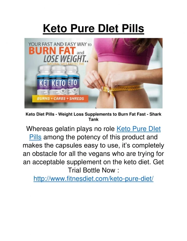 Keto Pure Diet Natural Weight Loss Reviews Pills Plus Free Trial