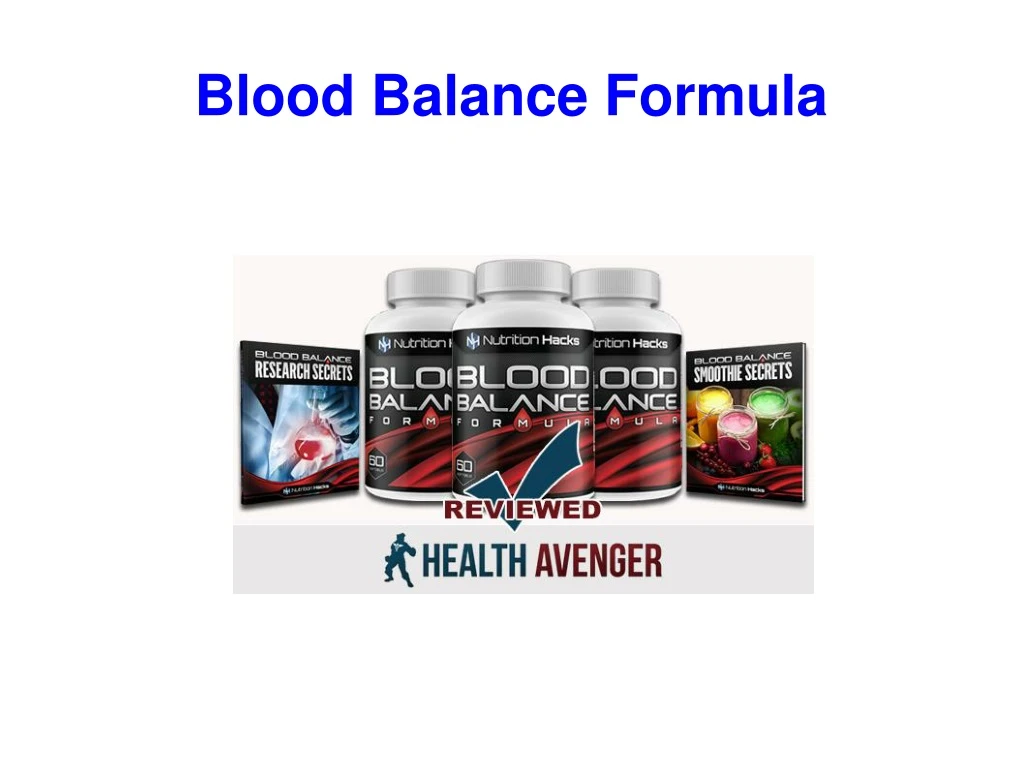 blood balance formula