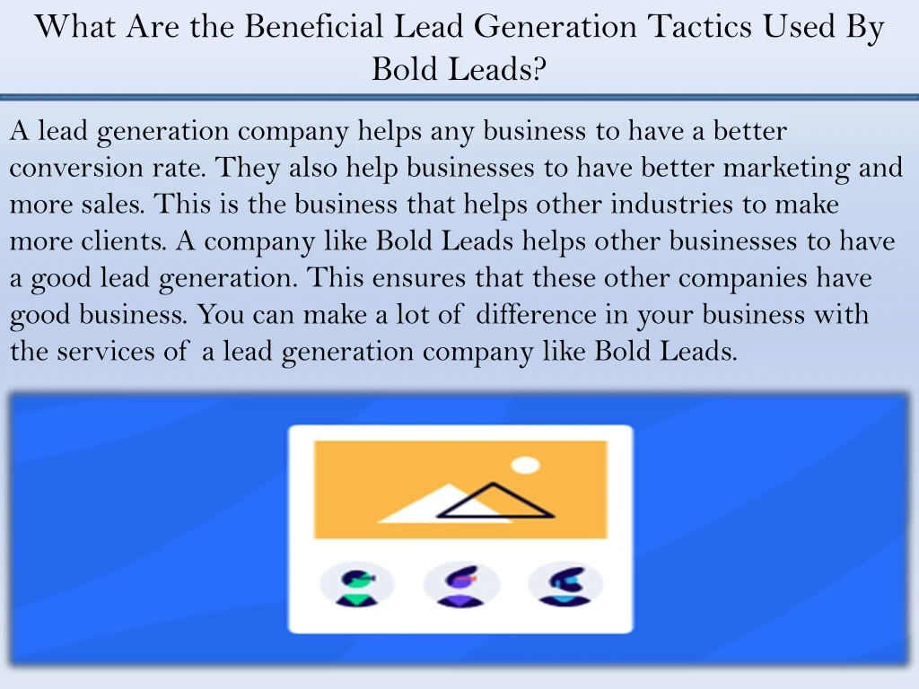 what are the beneficial lead generation tactics