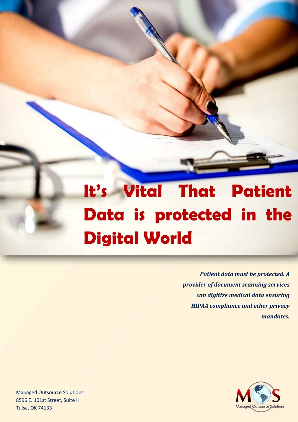 it s vital that patient data is protected