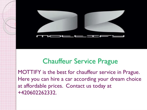 Chauffeur Service Prague