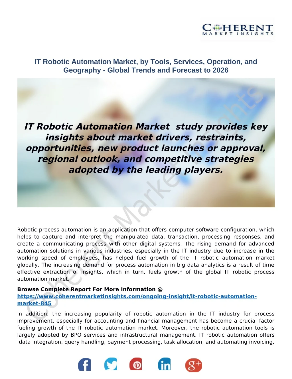 it robotic automation market by tools services