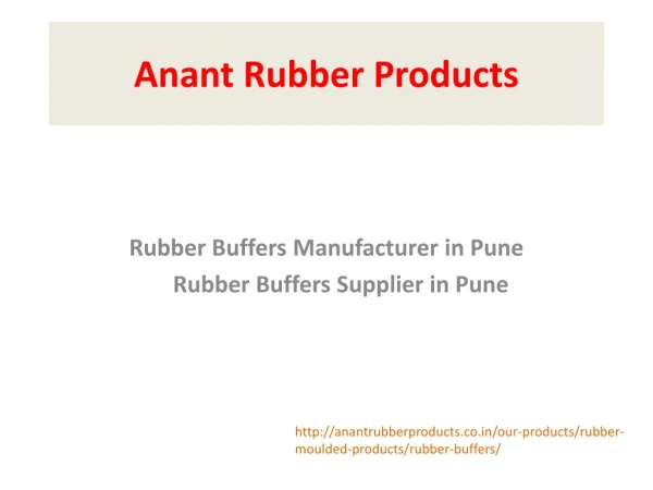 Rubber Buffers Supplier and Manufacturer in Pune, India | Anant Rubber Products