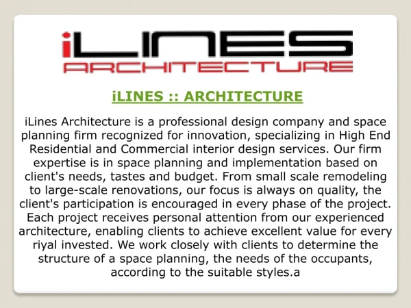 iLINES :: ARCHITECTURE