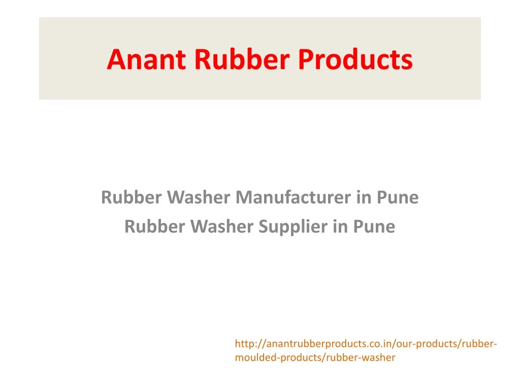 anant rubber products