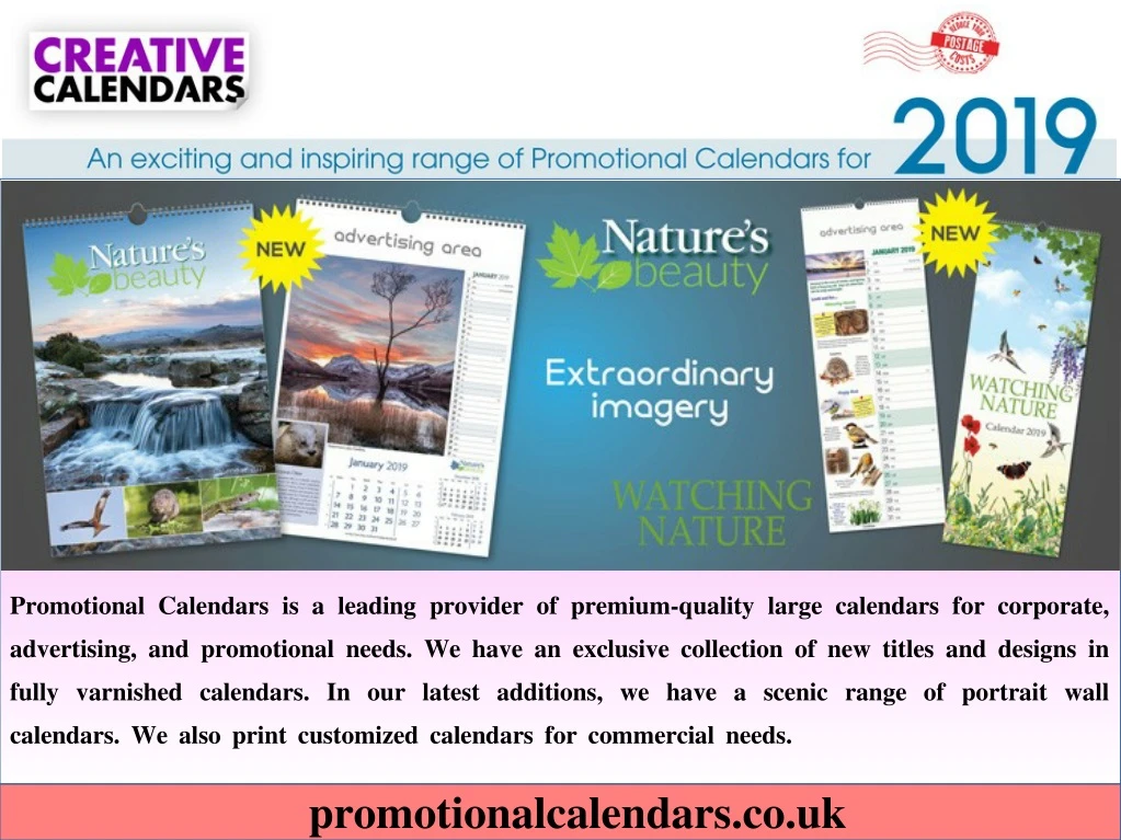 promotional calendars is a leading provider