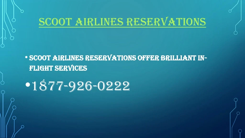 scoot airlines reservations