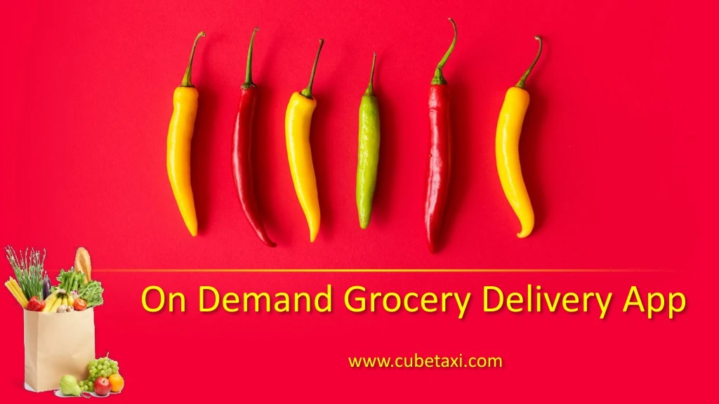 on demand grocery delivery app