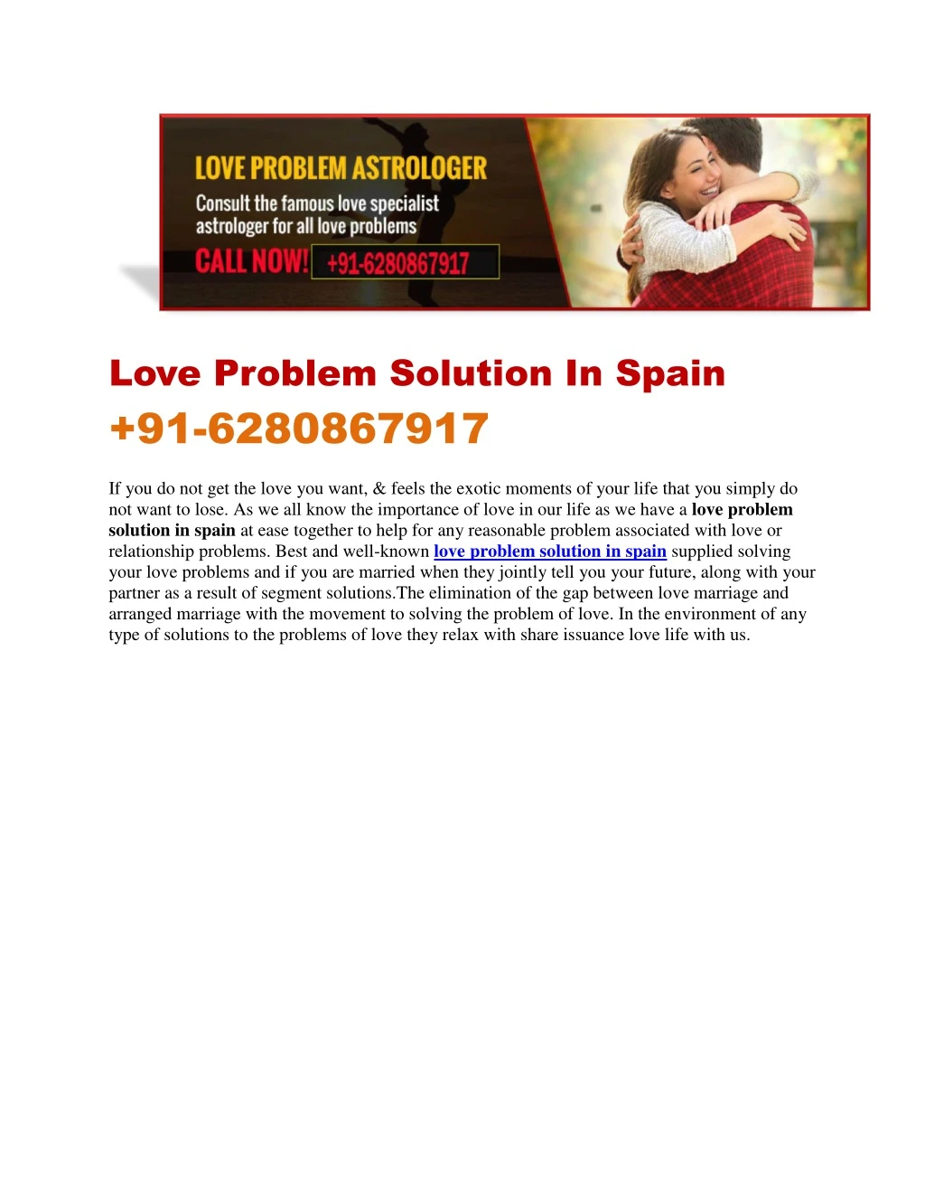 love problem solution in spain 91 6280867917