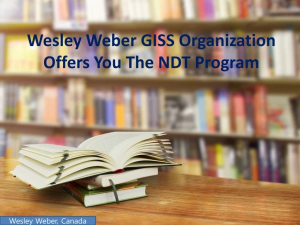 Wesley Weber COO Of GISS Organization Suggestions