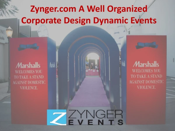 Zynger.com A Well Organized Corporate Design Dynamic Events