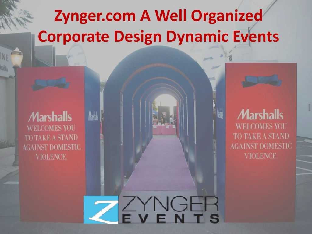 zynger com a well organized corporate design dynamic events