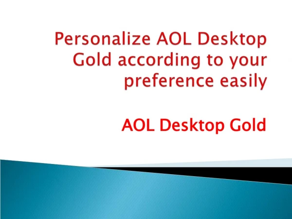 AOL Desktop Gold Number: 1-833-441-9444