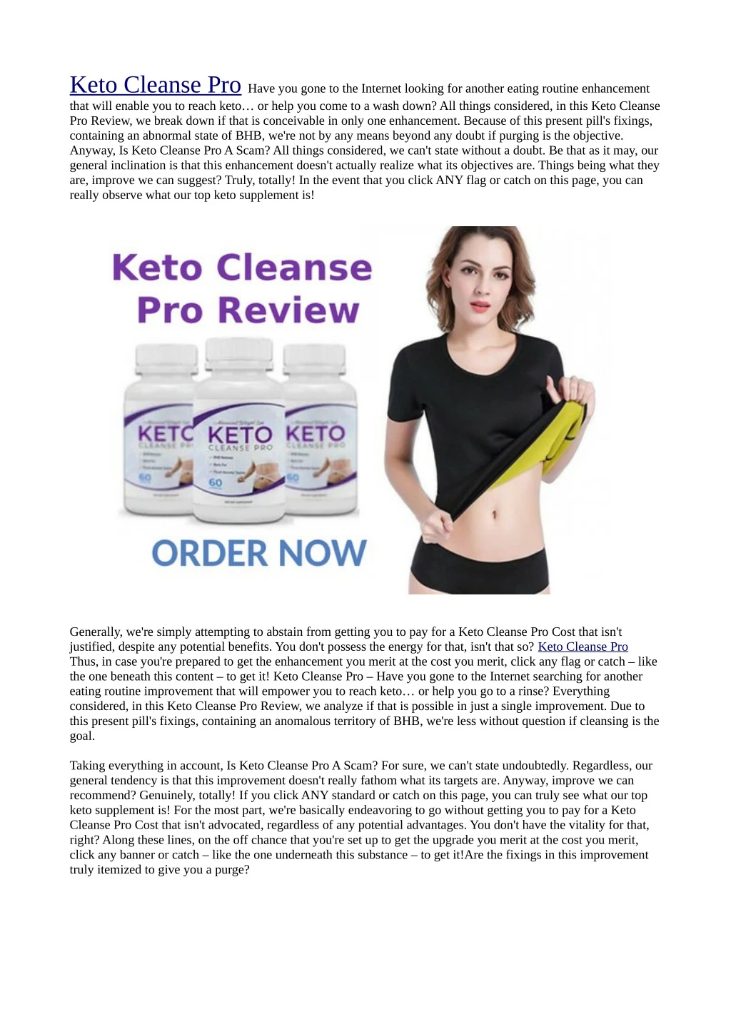 keto cleanse pro have you gone to the internet
