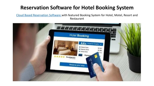 Online Booking Engine Software System for Hotel Management | Cloud Based Hotel Reservation Software System in this Prese