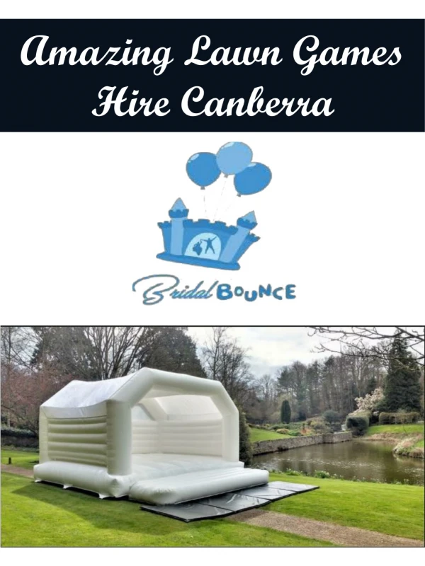 Amazing Lawn Games Hire Canberra