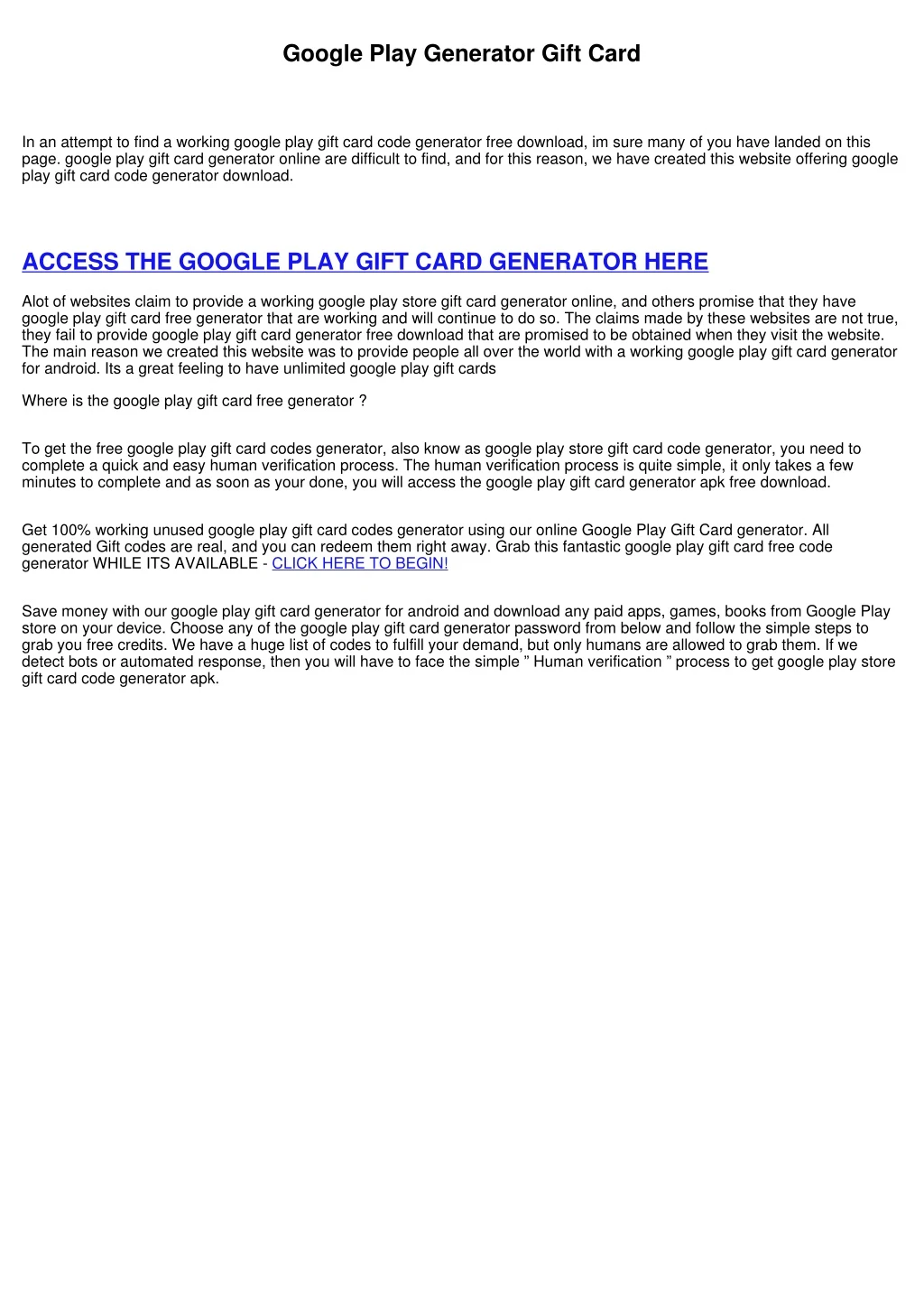 google play generator gift card