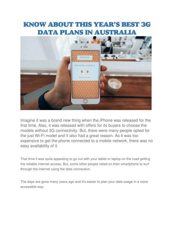 3G data plans Australia
