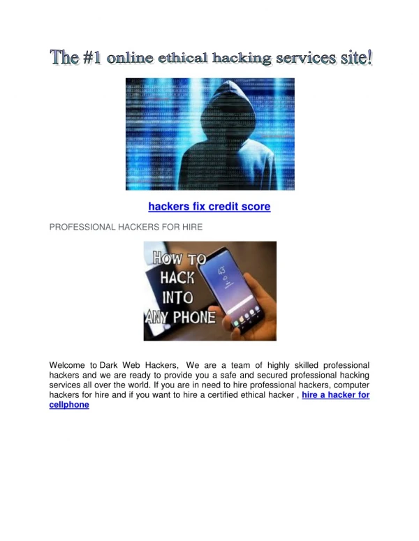 Phone hackers for hire