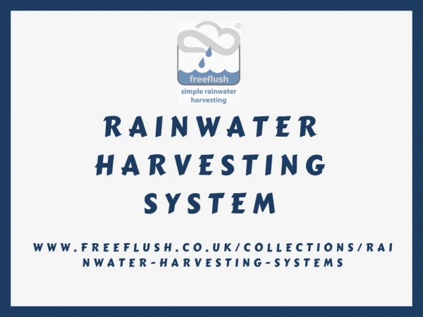 Rainwater harvesting system