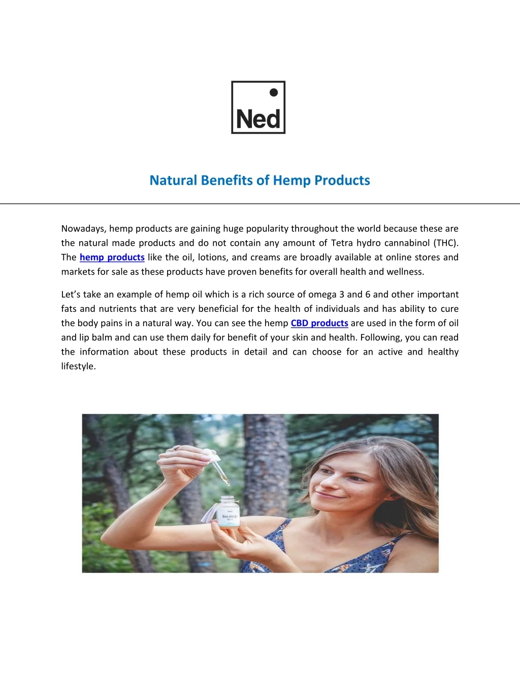 natural benefits of hemp products