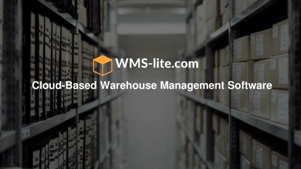WMS-lite.com to hit the most easiest Inventory Management Software version in 2019! The "Software Highlights"