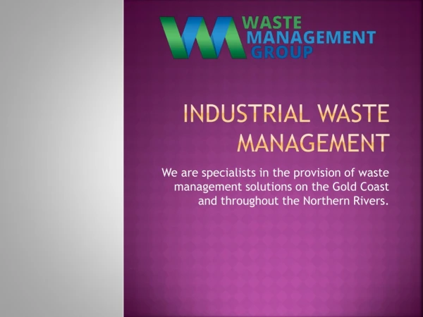 Industrial Waste Management by WM Group