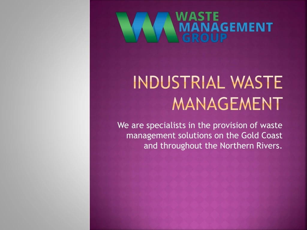 industrial waste management