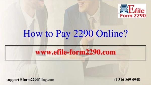 How to Pay 2290 Online ?