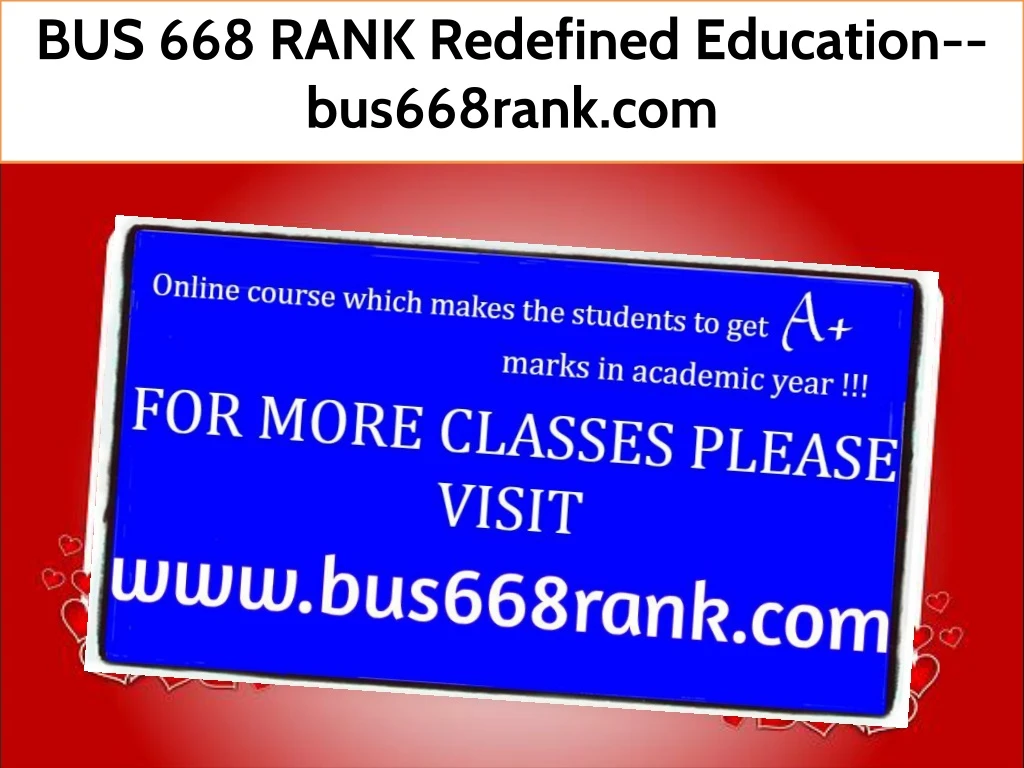 bus 668 rank redefined education bus668rank com