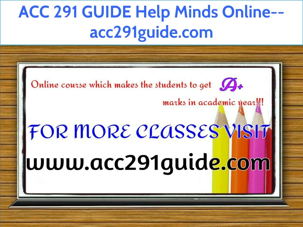 acc 291 guide help minds online acc291guide com
