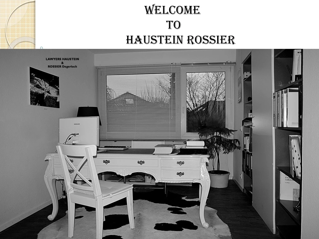 welcome to haustein rossier