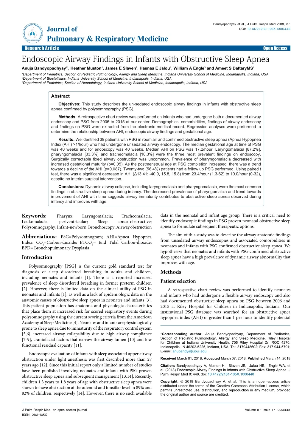 bandyopadhyay et al j pulm respir med 2018