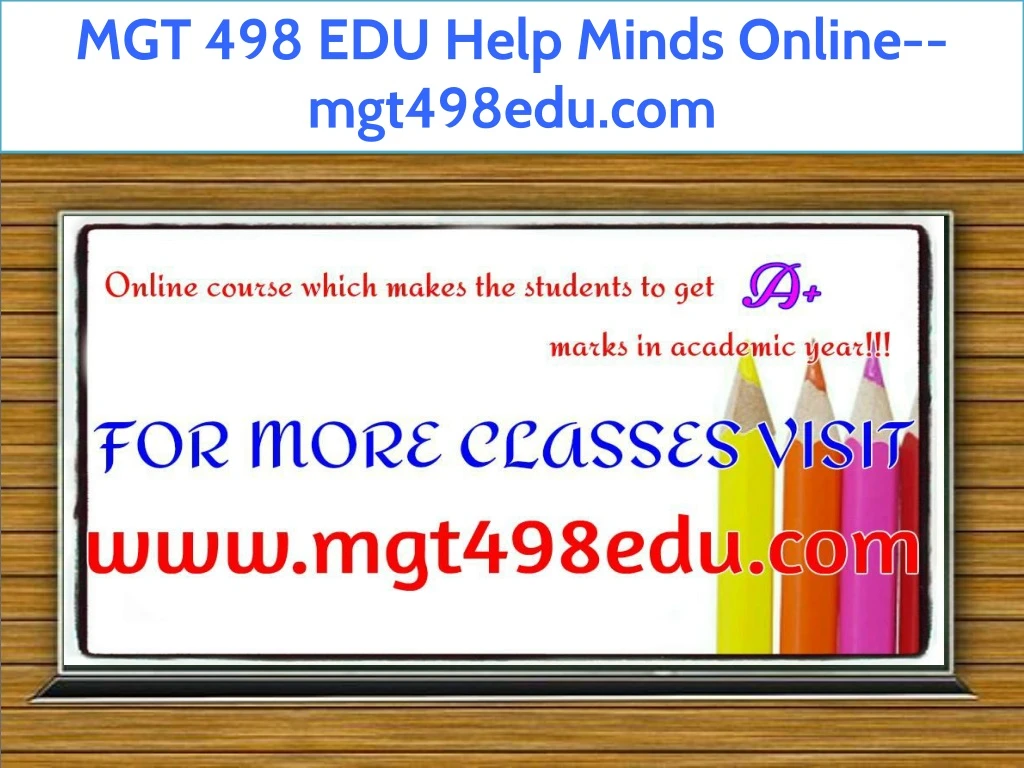 mgt 498 edu help minds online mgt498edu com