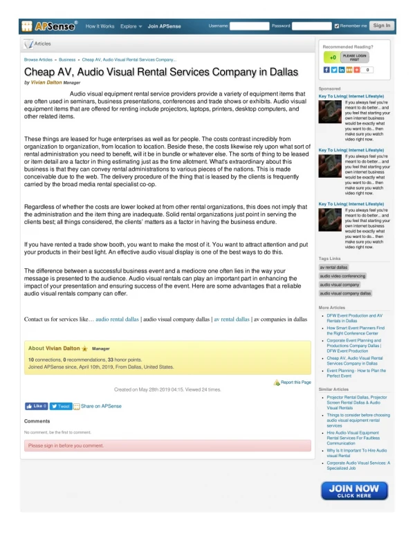 Cheap AV, Audio Visual Rental Services Company in Dallas